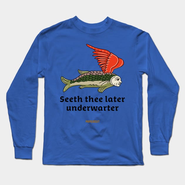 Flying Fish Long Sleeve T-Shirt by EstudiosPapercut